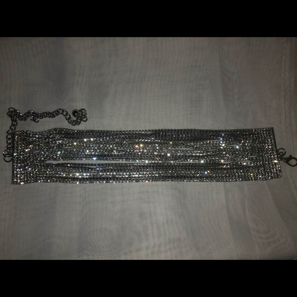 Layered Rhinestone Choker